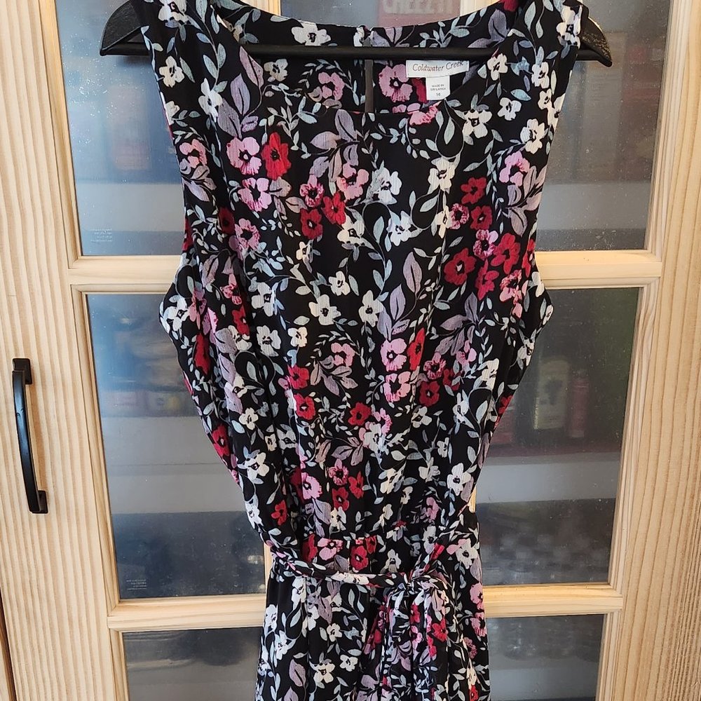 New Coldwater Creek Floral Sleeveless Sundress